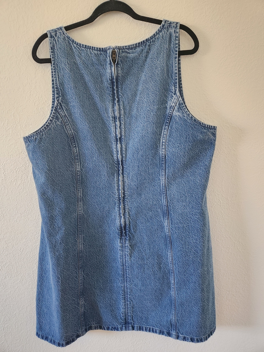 Abercrombie & Fitch Denim Square-Neck A-Line Mini Dress - Light Blue - Picture 7 of 12